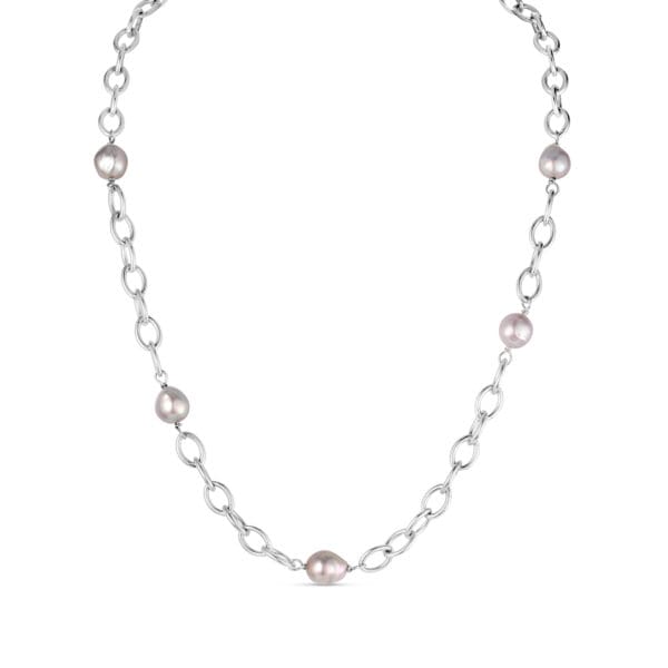 Baroque Cortez Pearl Chain Necklace