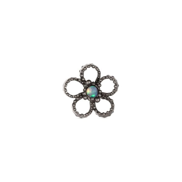 Boheme Flower Pendant: White Gold