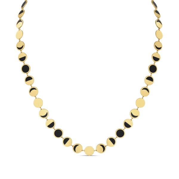 Confetti Lune Noir Necklace