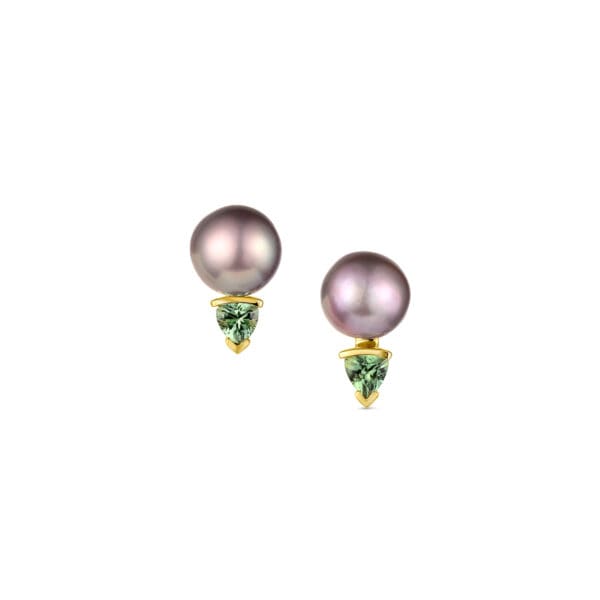 Cortez Pearl Seafoam Tourmaline Earrings