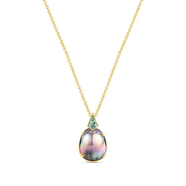 Sea of Cortez Pearl and Tourmaline Necklace
