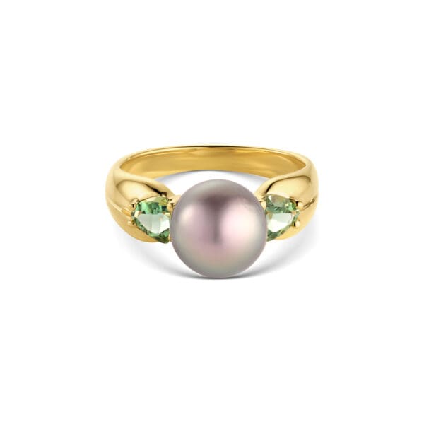 Cortez Pearl and Tourmaline Ring
