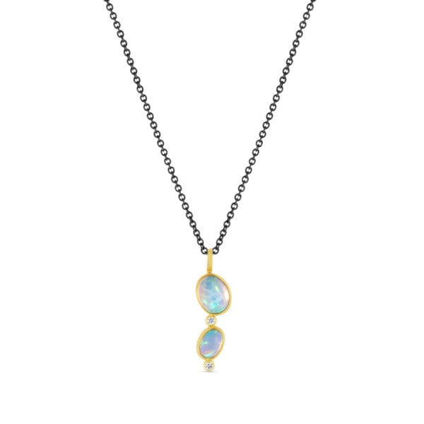 Double Opal Necklace