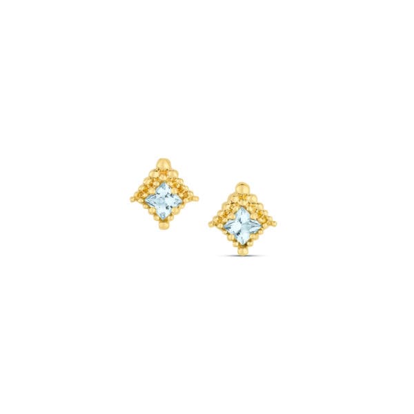 Mini Aquamarine Studs