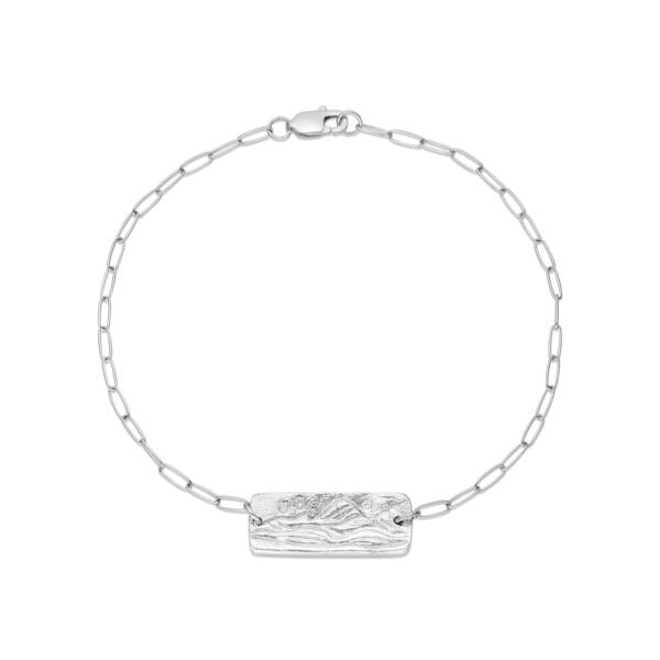 Mini Astral Peaks Bracelet: Silver
