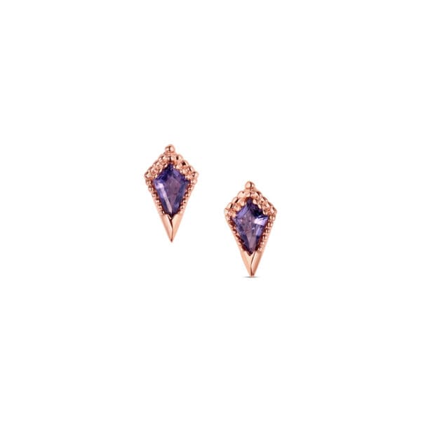 Mini Iolite Studs
