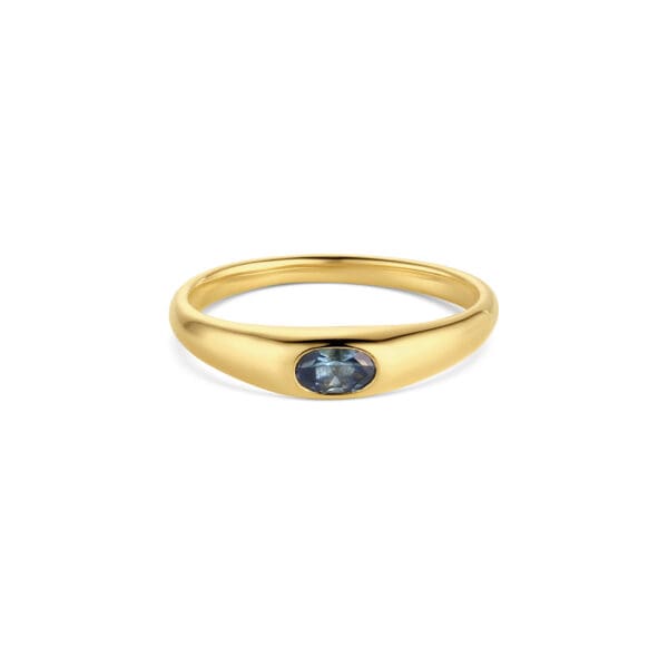 Petite Risa Ring: Blue Sapphire