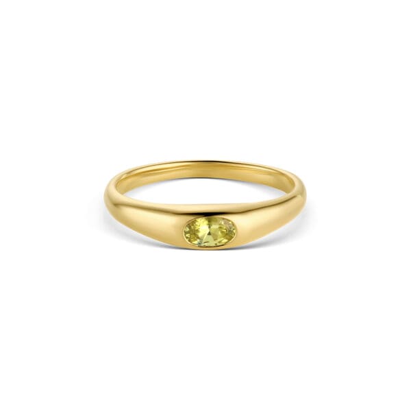 Petite Risa Ring: Yellow Sapphire