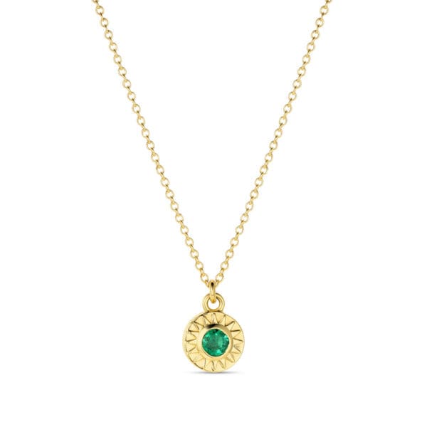 Sunburst Necklace: Emerald