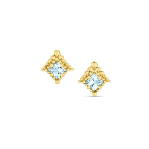 Mini Aquamarine Studs
