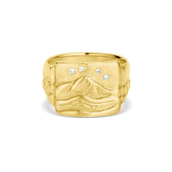 Astral Peaks Ring: Yellow Gold