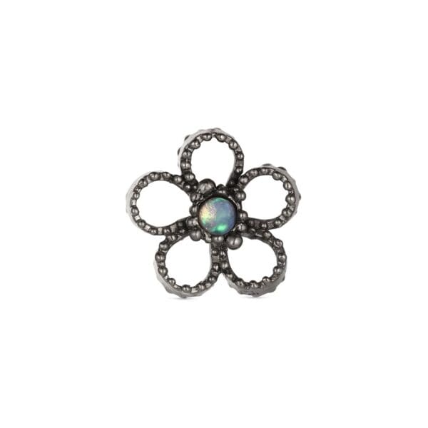Boheme Flower Pendant: White Gold