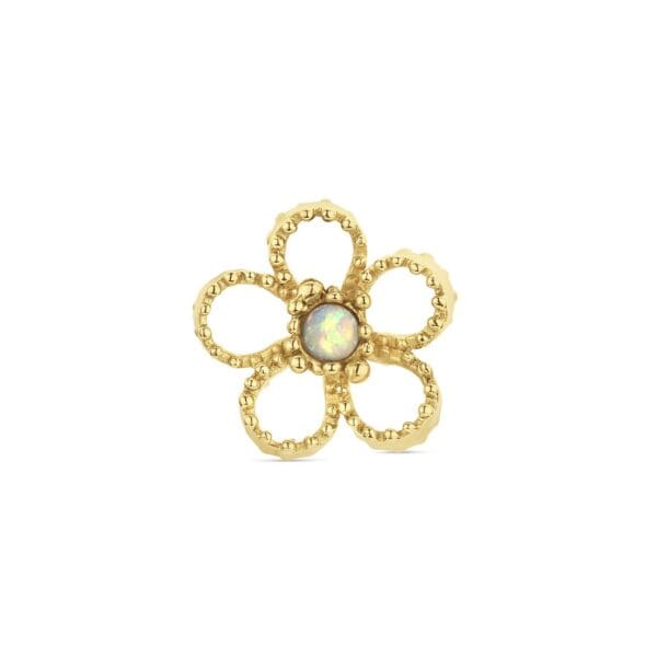 Boheme Flower Pendant: Yellow Gold