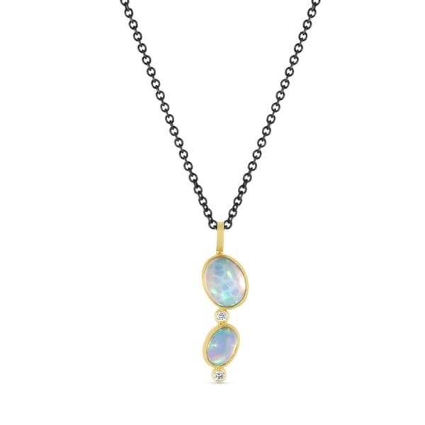 Double Opal Necklace