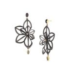 Large Double Fold Anise Earrings
