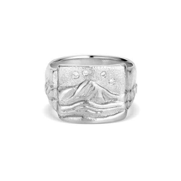 Astral Peaks Ring: Silver