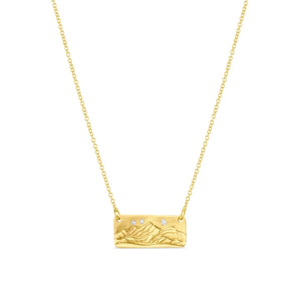 Astral Peaks Necklace: Gold