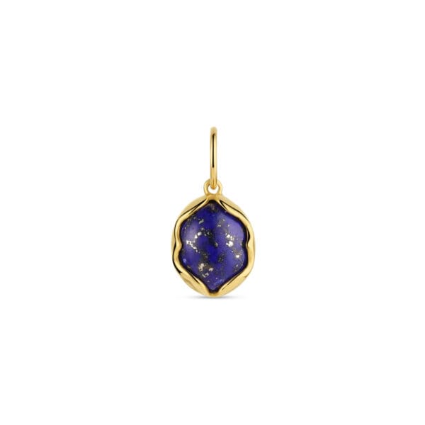 Lapis Lazuli Lotus Charm