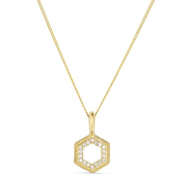 Hexagon Pane Necklace